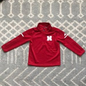Toddler/Kids size 4 Adidas Climalite Nebraska Huskers pullover